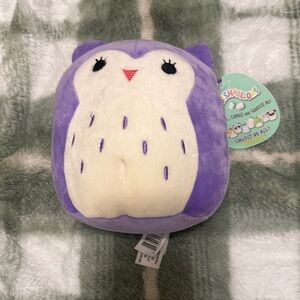 Squishmallows Purple Holly Owl Plush